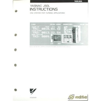Yaskawa Yasnac CNC Manual J50L Instructions
