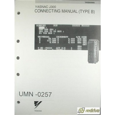 Yaskawa Yasnac CNC Connecting Manual J300 (Type B)