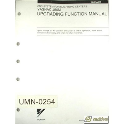 Yaskawa Yasnac CNC Manual J50M Upgrading Function