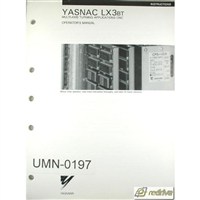 Yaskawa Yasnac CNC Manual LX3BT Operator's Manual